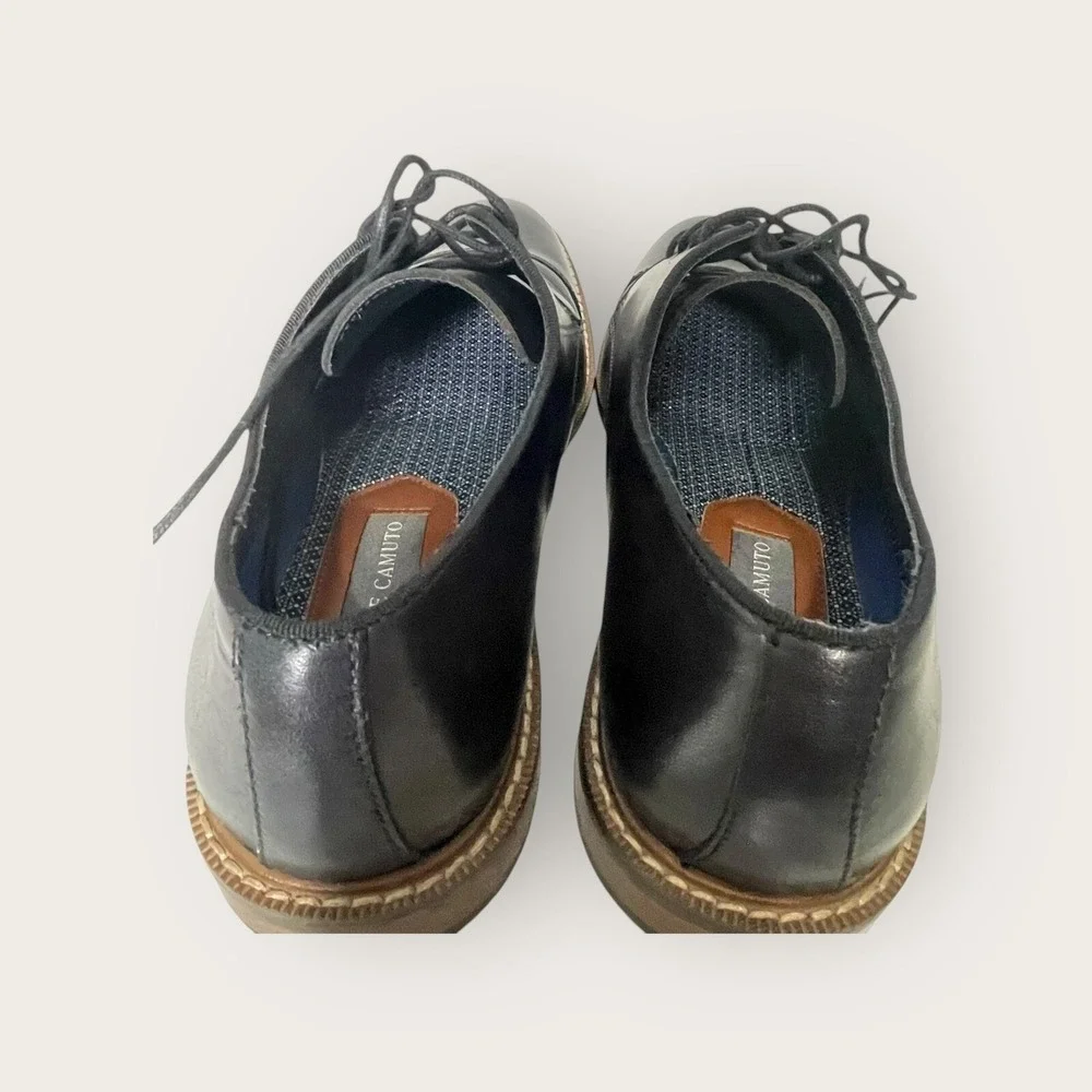 Vince Camuto VY- Lamson Mens Black Leather Oxford‎ Dress Shoes Size 9M